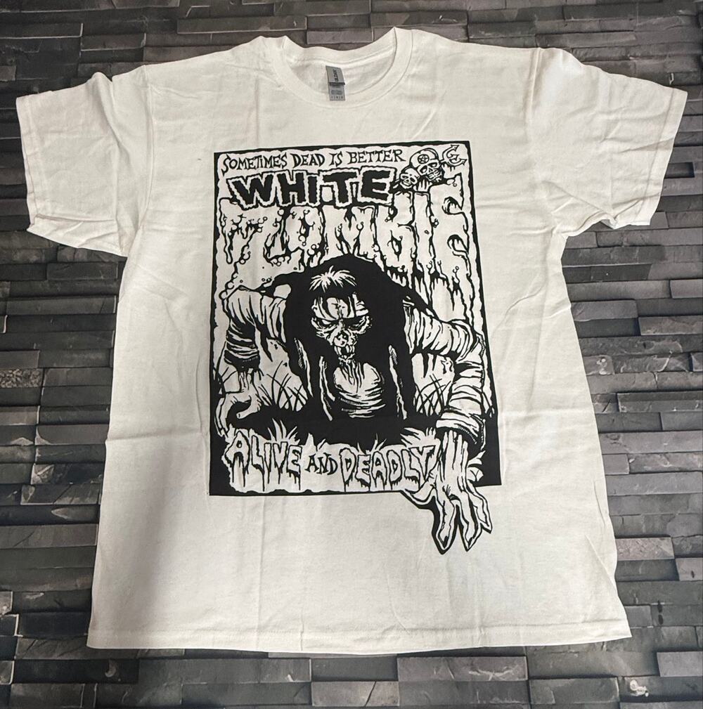 RARE WHITE ZOMBIE BAND TEE